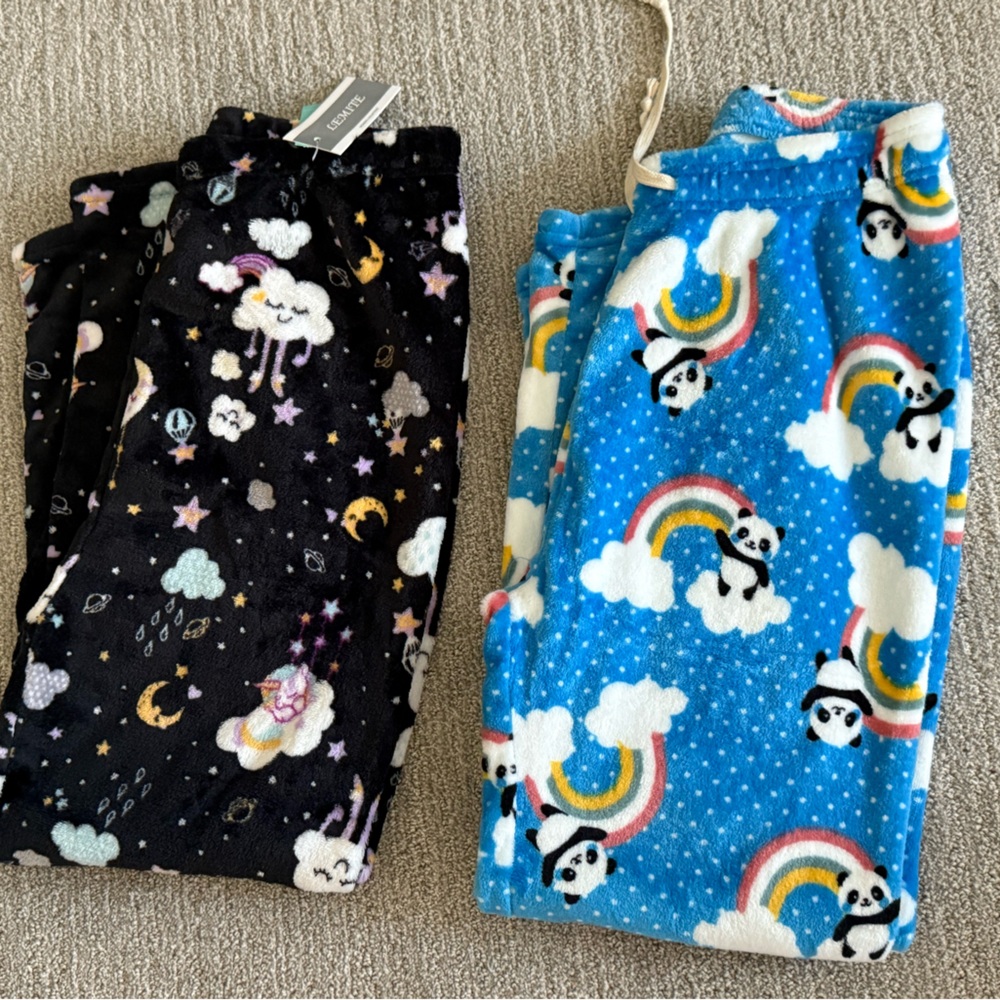 Colorful Pajama Pants Set with Fun Prints